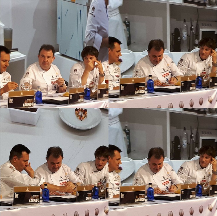 Martín Berasategui, Jordi Cruz y Oriol Castro en Alimentaria 2018